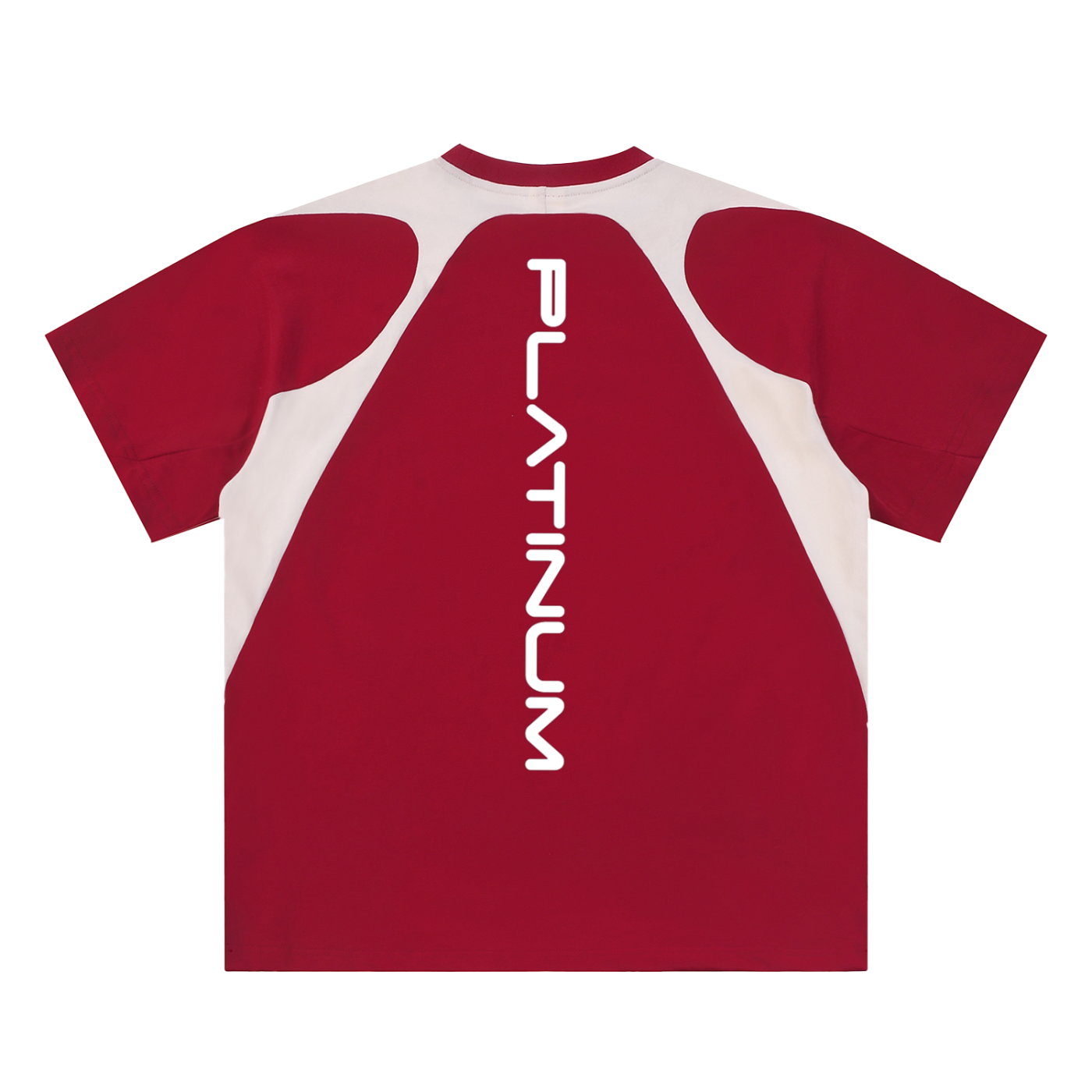 Contrast Panel Cotton T-Shirt