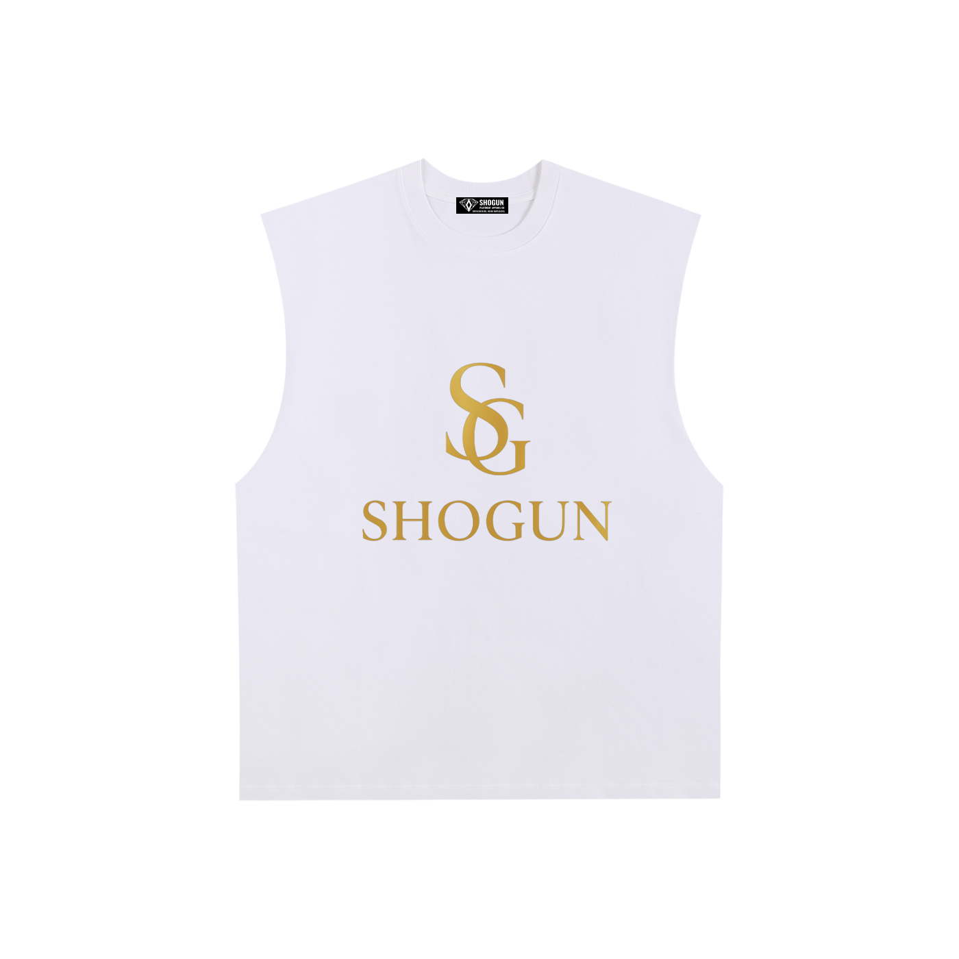 Raw Edge Cotton Tank Top