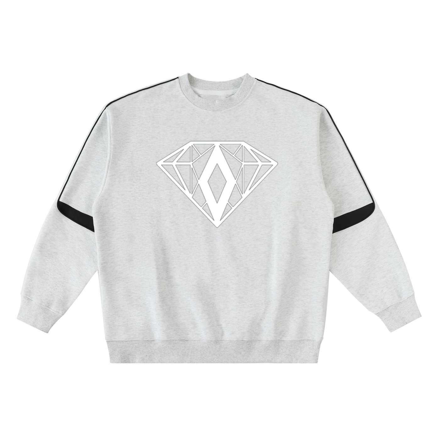 Oversized Crewneck Taped Sweatshirt