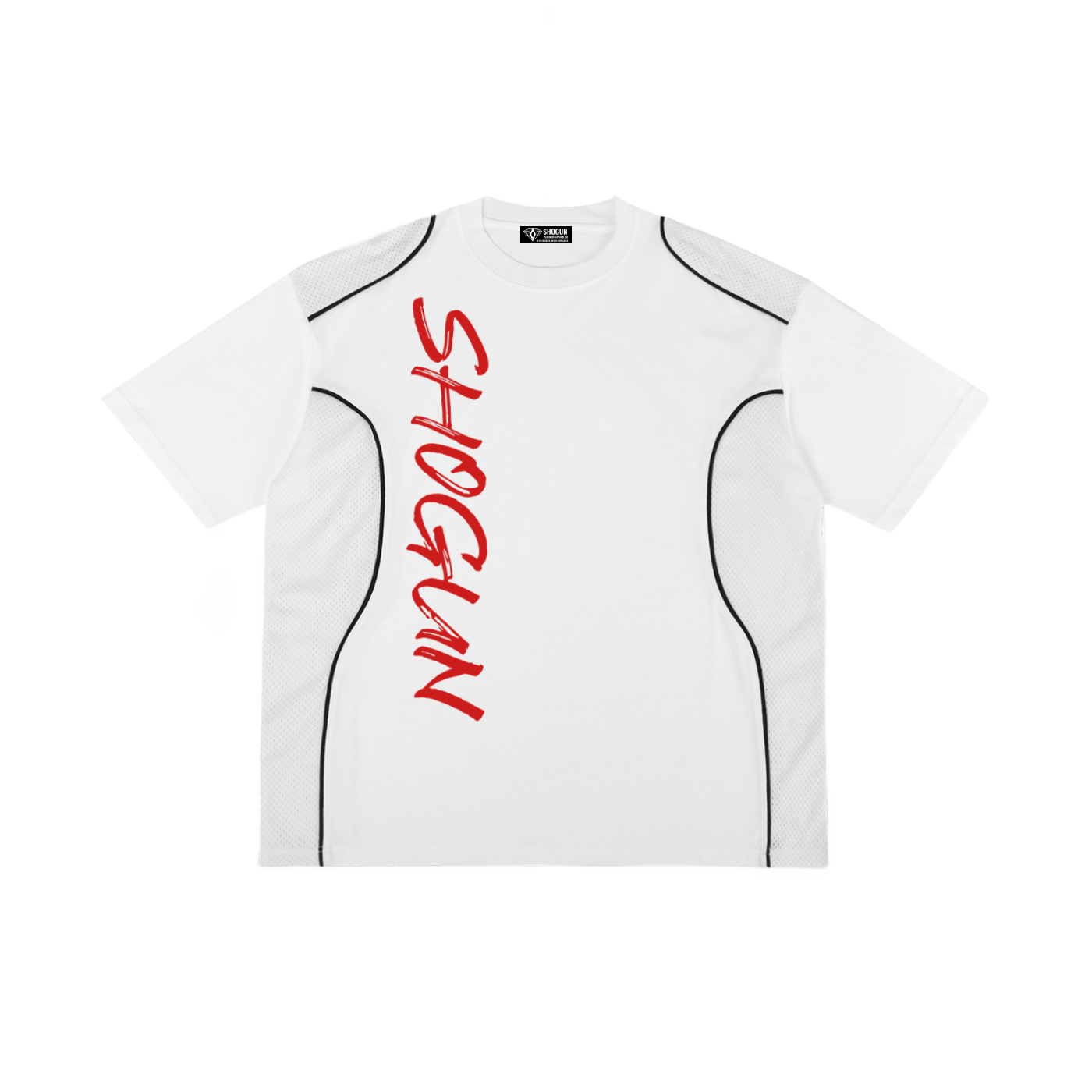 Contrast Piped Panel T-Shirt