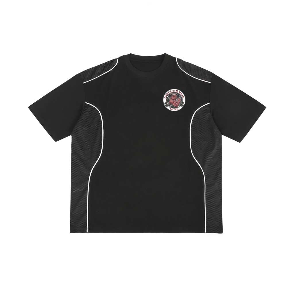 Contrast Piped Panel T-Shirt